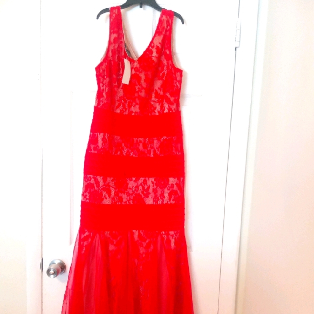 Red long Dress